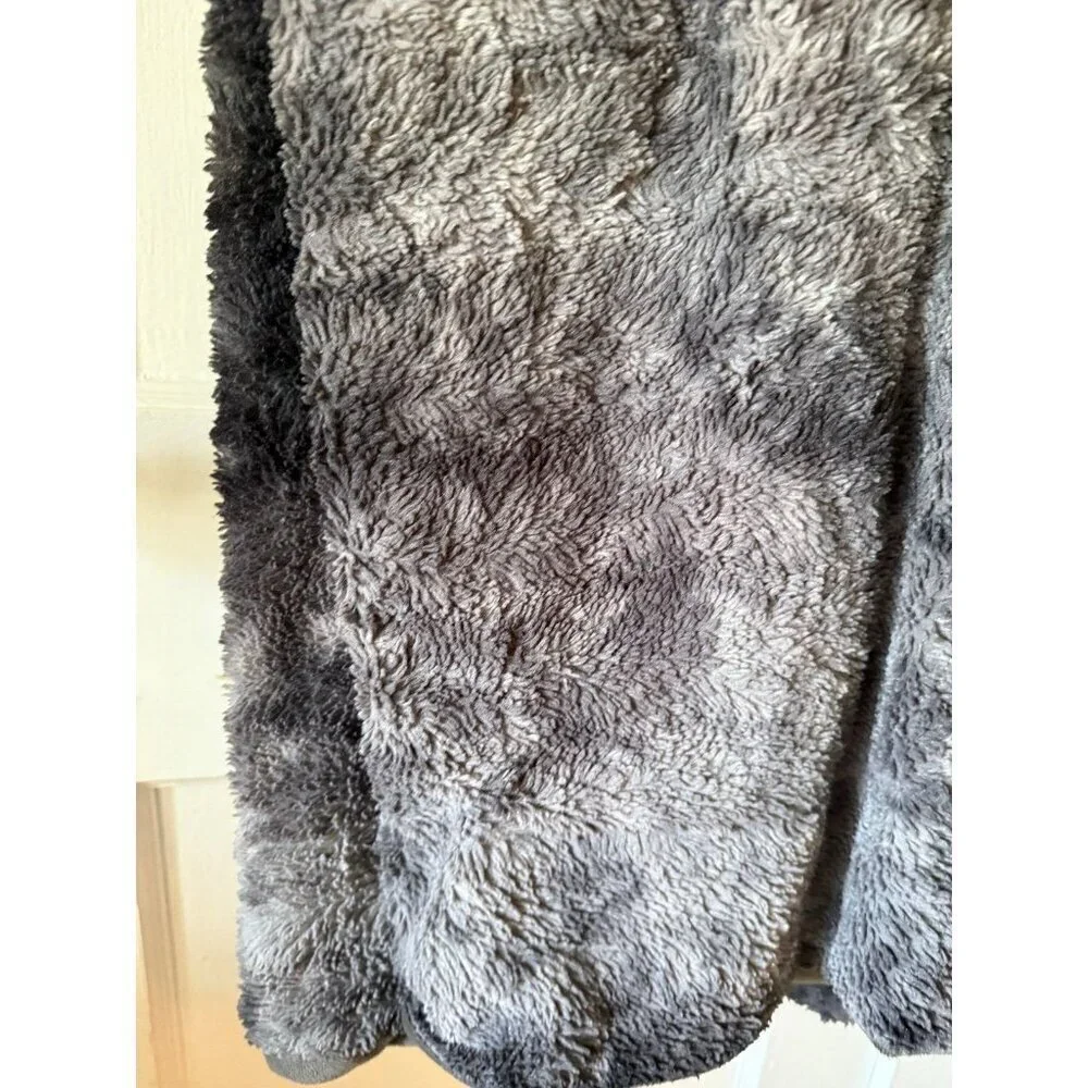 Large gray throw blanket